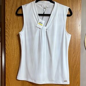 Calvin Klein Women's Elegant White Blouse